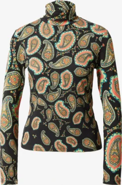 WAREHOUSE Longsleeves Shirt Dames Zwart