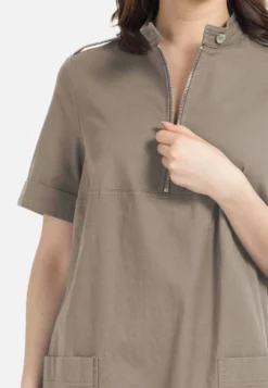 HELMIDGE Midi Jurken Jurk Dames Beige -Mode Kledingwinkel dbdca72316c99f2a530a7406f1d4238d scaled