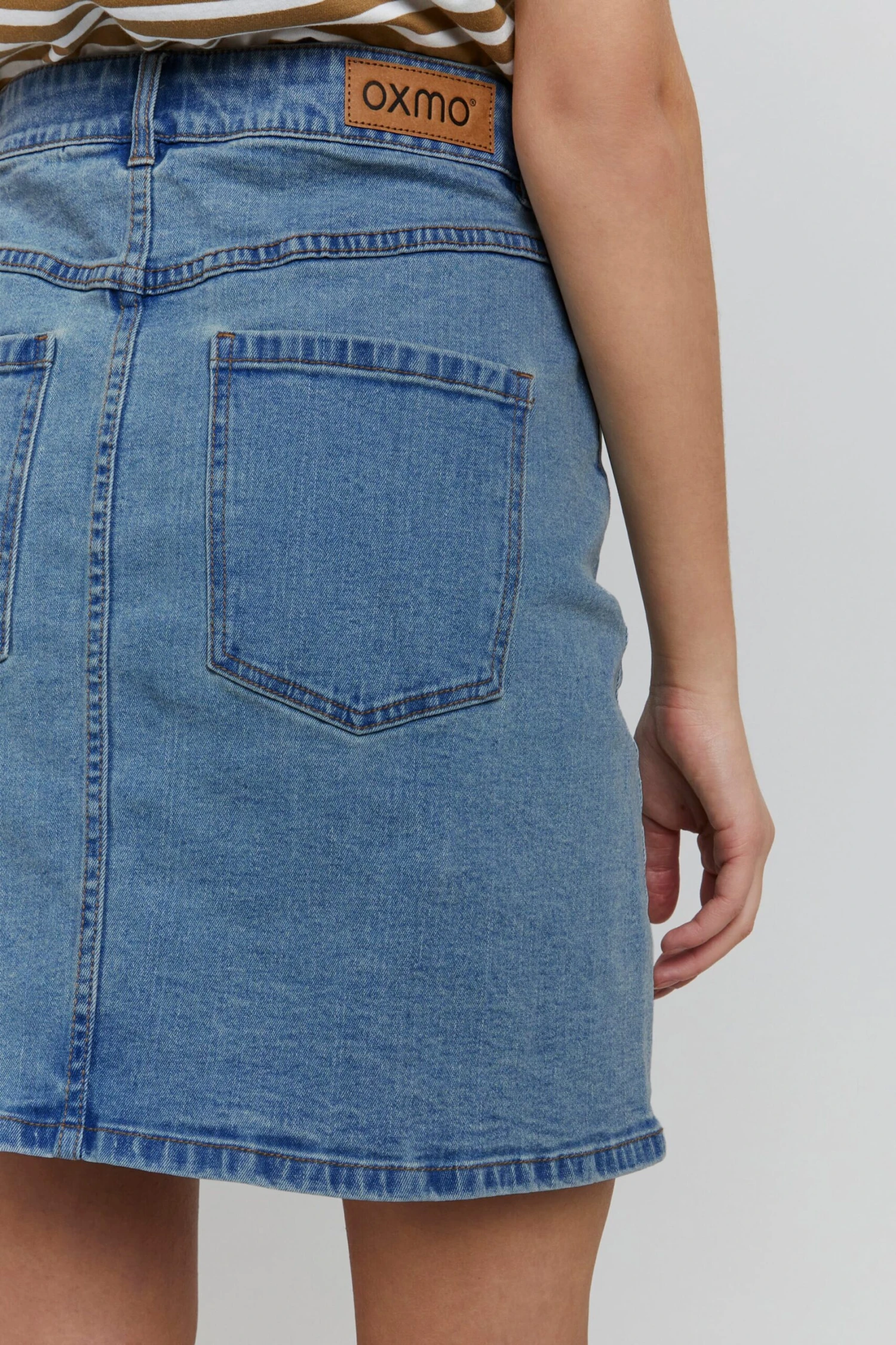 OXMO Mini Rokken Rok FRIGGA Dames Blauw 6 OXMO Mini Rokken Rok FRIGGA Dames Blauw - Afbeelding 6