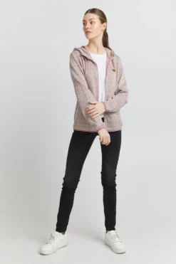 OXMO Outdoor Jassen Fleece Jas Pebbles Dames Roze -Mode Kledingwinkel de493b0ba04edb1d6b777ab7a1780a70 scaled