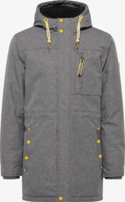 Schmuddelwedda Winterjassen Winterjas Heren Grijs Gemêleerd