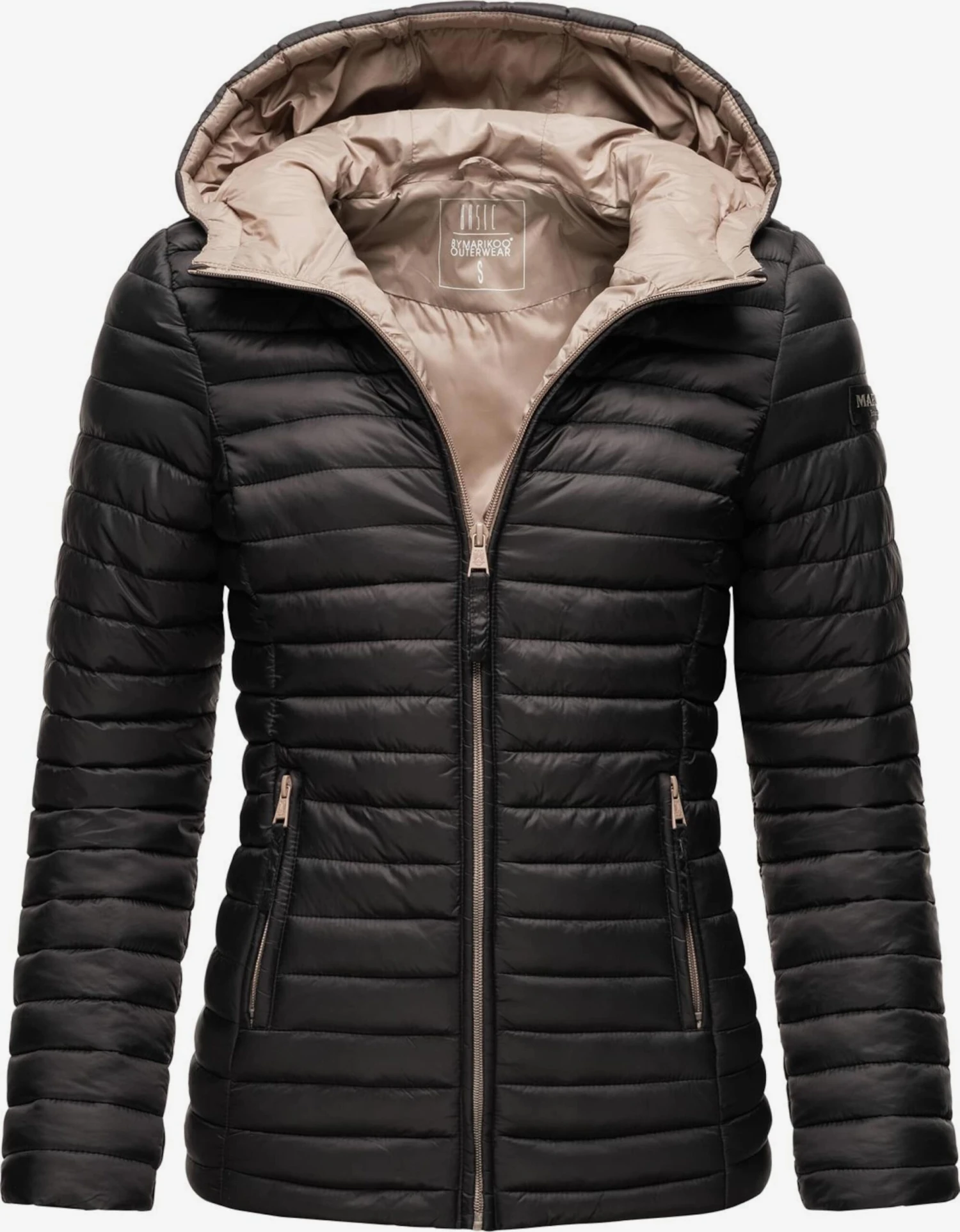 Marikoo Tussenjassen Tussenjas Asraa Dames Zwart 1 Marikoo Tussenjassen Tussenjas Asraa Dames Zwart