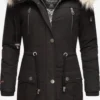Navahoo Parkas Winterparka Honigfee Dames Zwart