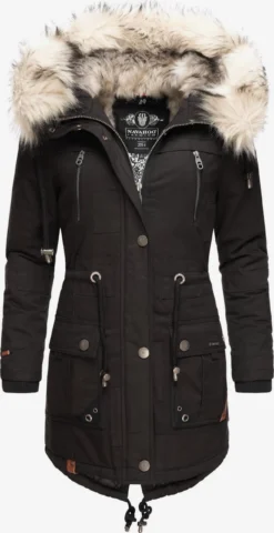 Navahoo Parkas Winterparka Honigfee Dames Zwart