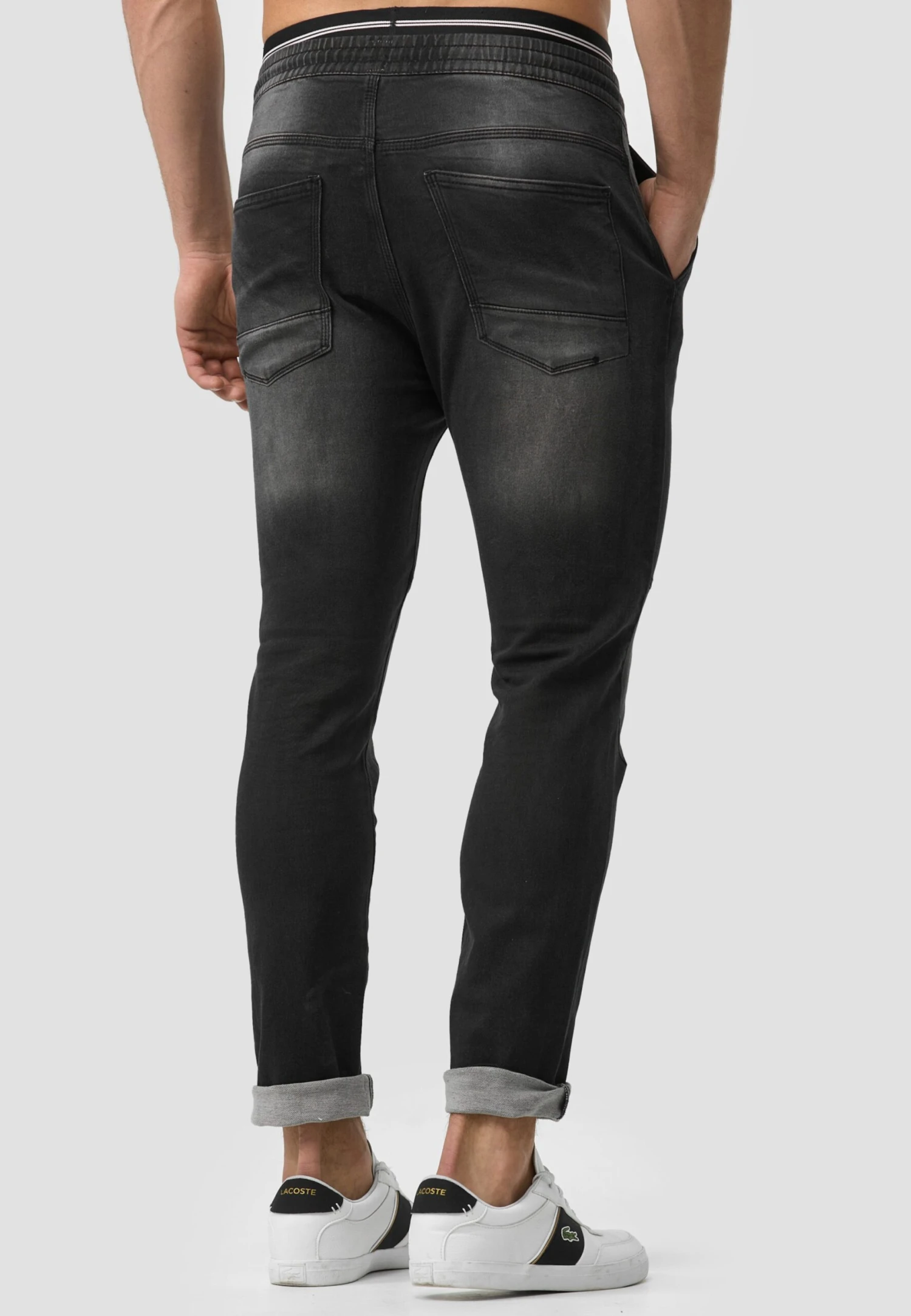 Indicode Jeans Pantalons Slimfit Broek Fabrizio Heren Zwart 6 Indicode Jeans Pantalons Slimfit Broek Fabrizio Heren Zwart - Afbeelding 6