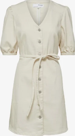 Selected Femme Blousejurken Blousejurk Sophia Dames Offwhite